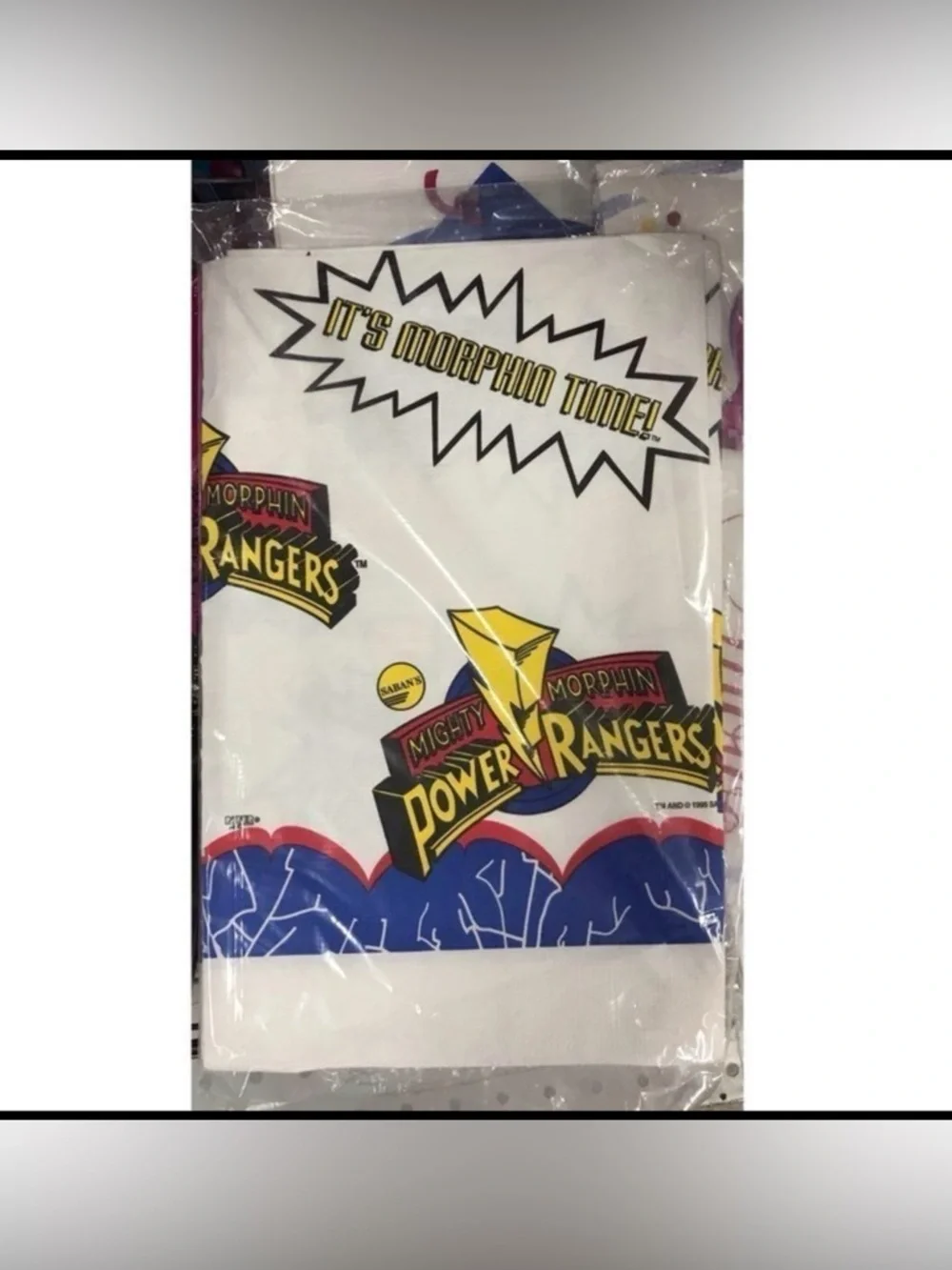 Vintage Mighty Morphin Power Rangers Party Table Covers